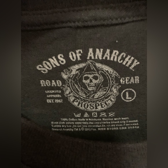 Sons of Anarchy T shirt. Black. Perfect condition. - Picture 2 of 3